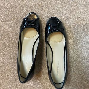 GC black patent leather dress shoes